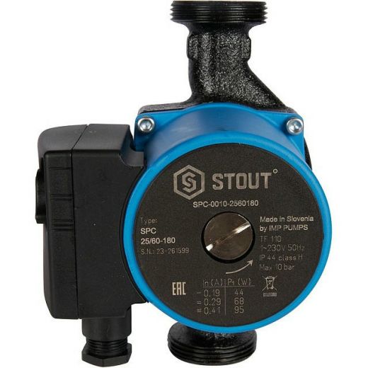 Насос циркуляционный 25/60-180 STOUT SPC-0010