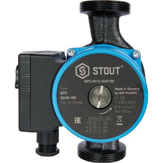 Насос циркуляционный 32/40-180 STOUT SPC-0010