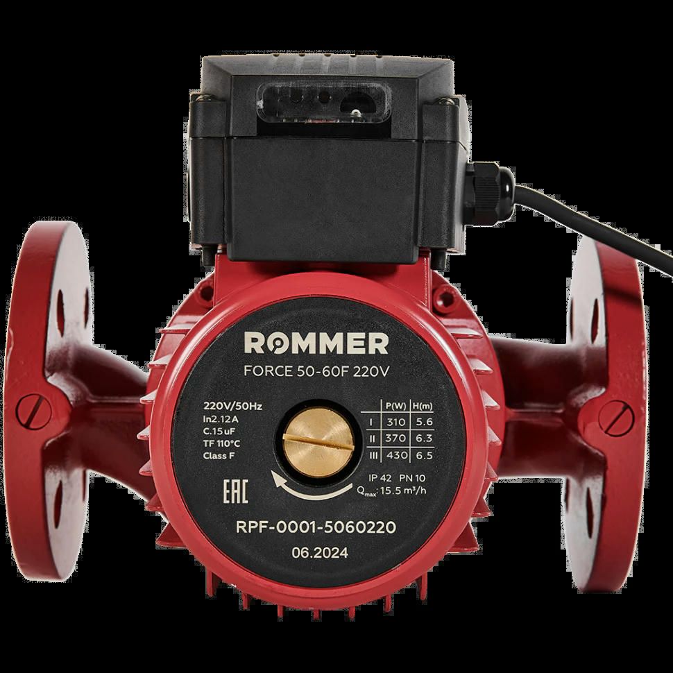 Насос циркуляционный FORCE фланцевый 50-60F 220 V ROMMER