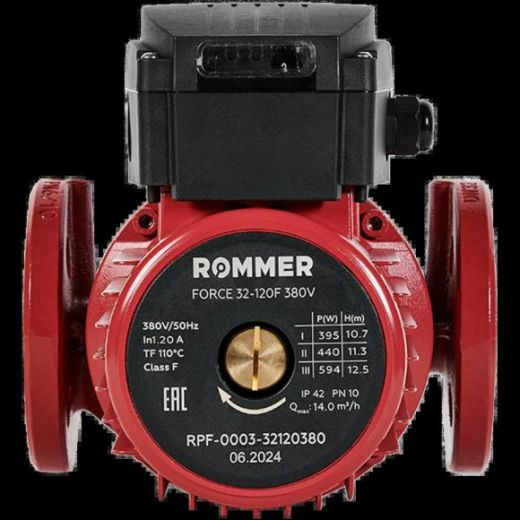 Насос циркуляционный FORCE фланцевый 32-120F 380 V ROMMER