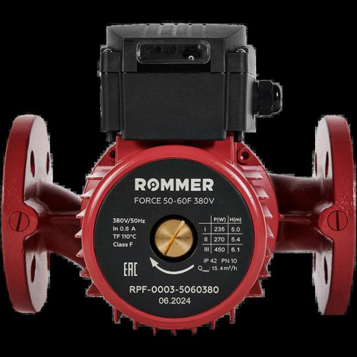Насос циркуляционный FORCE фланцевый 50-60F 380 V ROMMER