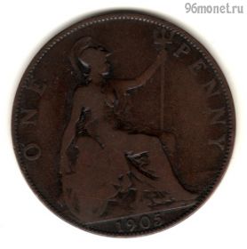 Великобритания 1 пенни 1905