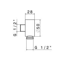 Вывод из стены для шланга Newform XT 2299 1/2 схема 6 Вывод из стены для шланга Newform XT 2299 1/2 схема 6