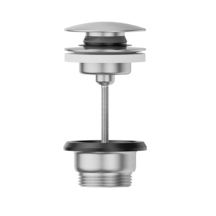 Изображение Донный клапан нажимной Newform X-STEEL 316 24686 для раковин с и без перелива