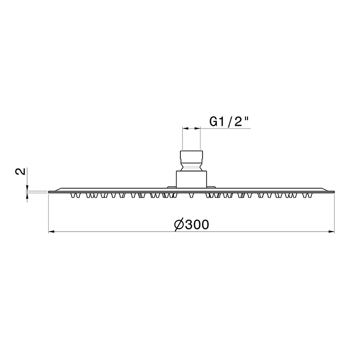 Верхний душ 30 см Newform Head Showers 26529 настенный потолочный ФОТО