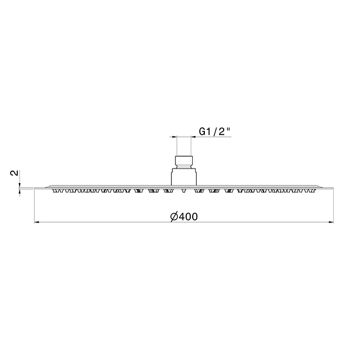 Верхний душ Newform Head Showers 26530 40 см настенный потолочный ФОТО