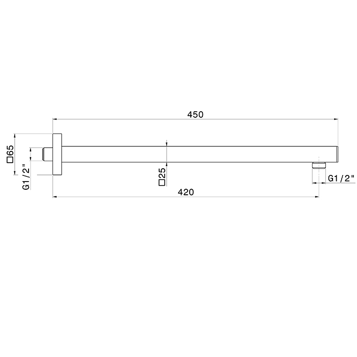Душевой кронштейн Newform Head Showers 26585 настенный ФОТО