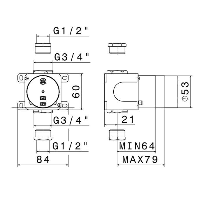 Встраиваемая часть Newform 27891.00.000 ФОТО