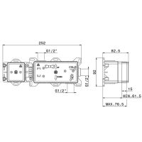 Встраиваемая часть душ. Newform 31030.00.000 схема 2