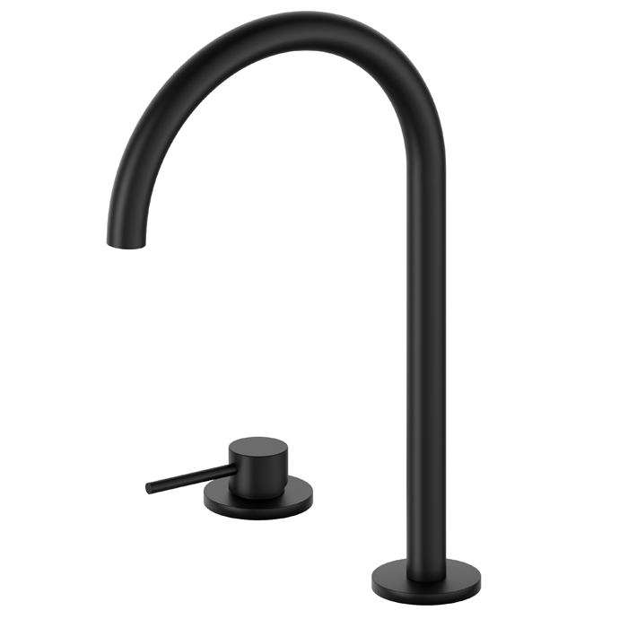 Изображение Смеситель для раковины Newform XT 4220 высокий поворотный излив 2 отверстия