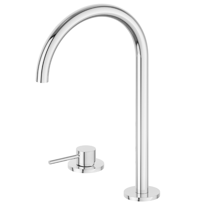 Смеситель для раковины Newform XT 4220 высокий поворотный излив 2 отверстия ФОТО