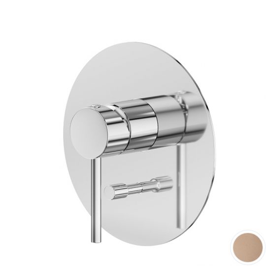 Смеситель для душа Newform XT 4270E встравиваемый с автопереключателем на 2 потока внешняя часть схема 7