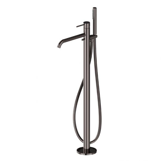 Смеситель для ванны Newform XT 4278E напольный с ручным душем внешняя часть схема 7