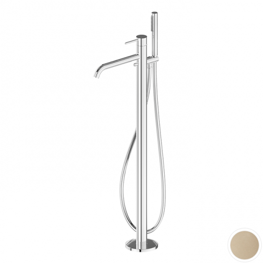 Смеситель для ванны Newform XT 4278E напольный с ручным душем внешняя часть схема 13