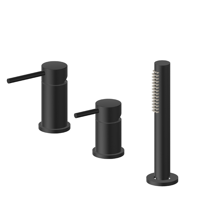 Изображение Смеситель Newform XT 4284C на борт ванны 3 отверстия с ручным душем