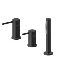 Смеситель Newform XT 4284C на борт ванны 3 отверстия с ручным душем схема 1