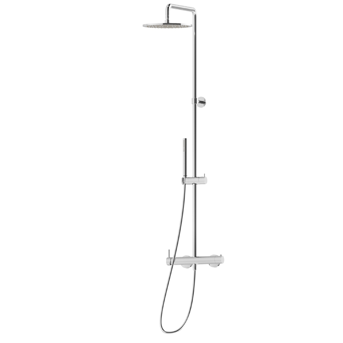 Душевая стойка Newform Shower 61167 с переключателем верхним и ручным душем ФОТО