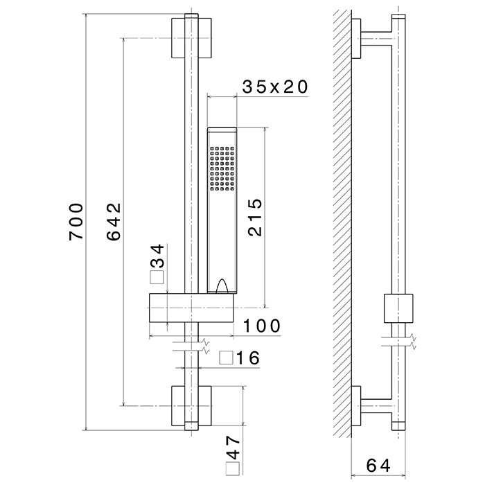 Душевой гарнитур Newform Shower set 62556.21.018 ручной душ из латуни шланг 150 см ФОТО