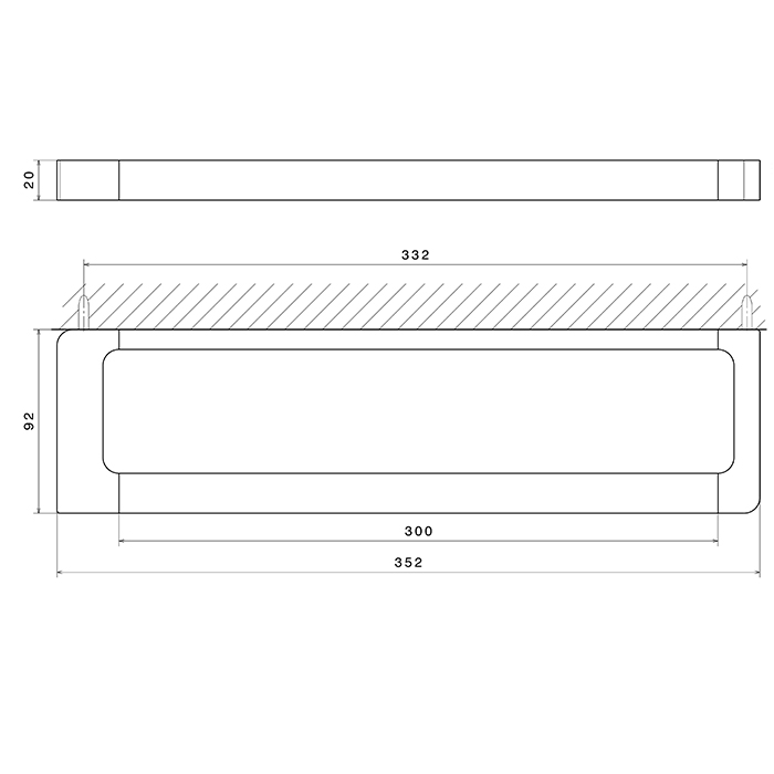 Полотенцедержатель Newform Accessori quadri 30 см 62927 ФОТО