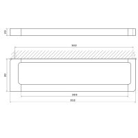 Полотенцедержатель Newform Accessori quadri 30 см 62927 схема 3 Полотенцедержатель Newform Accessori quadri 30 см 62927 схема 3