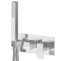 Смеситель для душа Newform Ergo Q 66469E встраиваемый 2 потока с ручным душем внешняя часть схема 2 Смеситель для душа Newform Ergo Q 66469E встраиваемый 2 потока с ручным душем внешняя часть схема 2