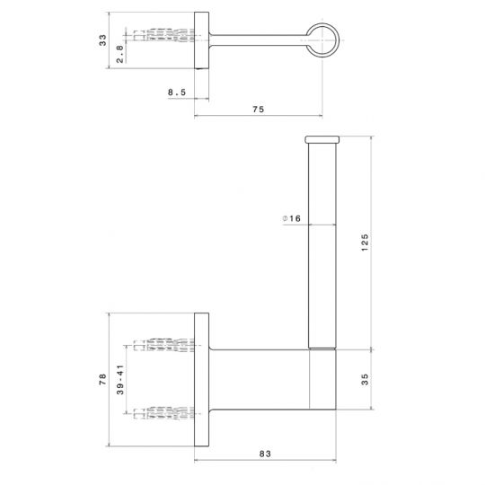 Держатель для бумаги Newform Accessori tondi 67223 подвесной схема 15 Держатель для бумаги Newform Accessori tondi 67223 подвесной схема 15