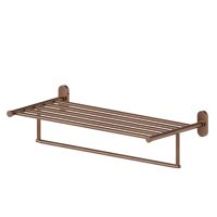 Полка для полотенец Newform Accessori tondi 67230.59.067 PVD brushed copper bronze схема 1