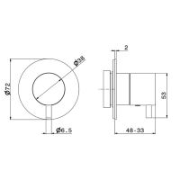 Наружная часть для переключателя запорного вентиля Newform X-STEEL 316 67671EX схема 8