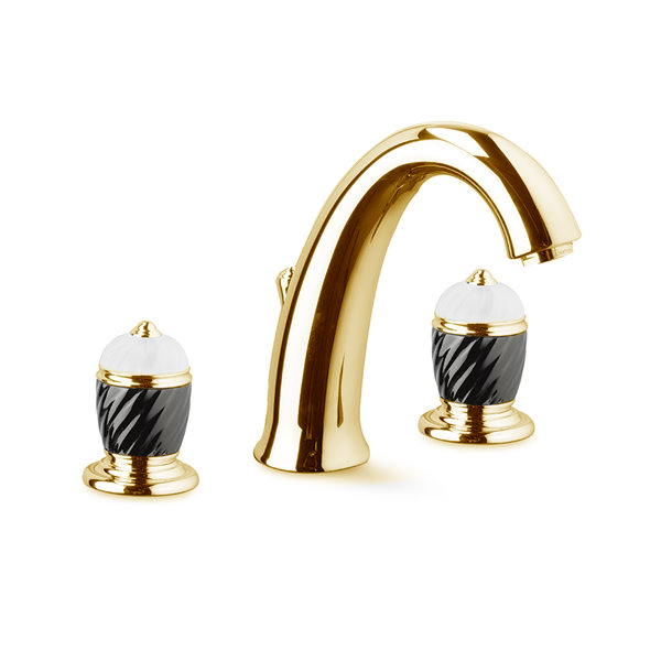 Изображение Смеситель для раковины Newform Deluxe 68005.66.019 3 отверстия с донным клапаном