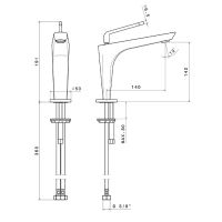 Смеситель Rama Newform O 68412.01.093 для раковины схема 7
