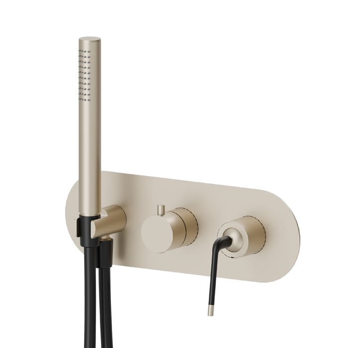 Смеситель для душа Rama Newform O 68469E встраиваемый с ручным душом 2 потока внешняя часть