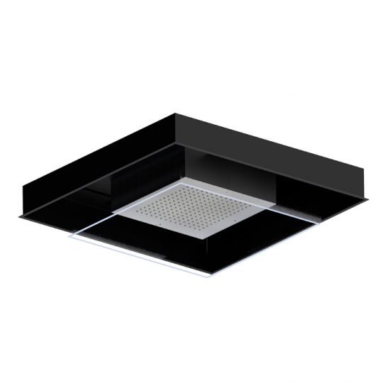 Потолочный верхний душ 74x74 см Newform Head Showers 688 скрытый с хромотерапией схема 2