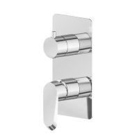 Встраиваемый смеситель для душа Newform Nio 68974E 2 потока внешняя часть схема 1