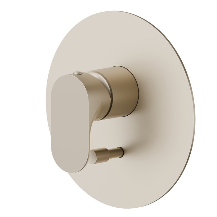 Смеситель для душа на 2 потока Newform Linfa II 69470E встраиваемый автопереключатель внешняя часть ФОТО