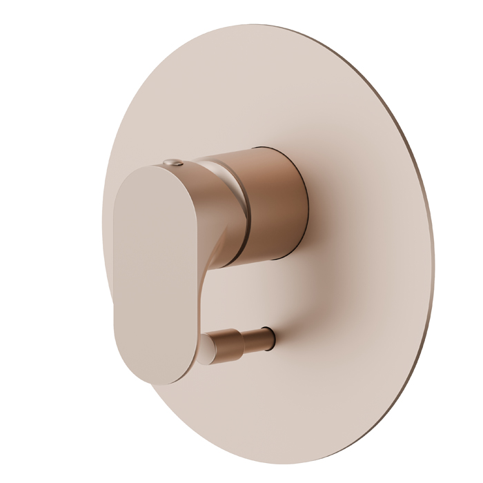 Смеситель для душа на 2 потока Newform Linfa II 69470E встраиваемый автопереключатель внешняя часть ФОТО