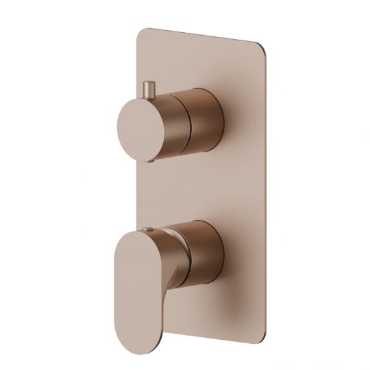 Смеситель для душа Newform Linfa II 69473E  встраиваемый 2 потока внешняя часть схема 5