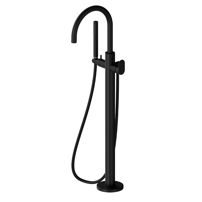 Изображение Напольный смеситель для ванны Newform Linfa II 69484E с ручным душем внешняя часть