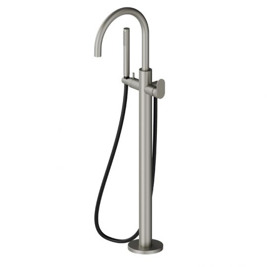 Напольный смеситель для ванны Newform Linfa II 69484E с ручным душем внешняя часть схема 5