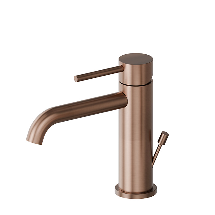 Смеситель для раковины на 1 отверстие Newform X-STEEL 316 69610X с донный клапаном излив 14.5 см ФОТО