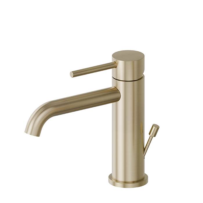 Смеситель для раковины на 1 отверстие Newform X-STEEL 316 69610X с донный клапаном излив 14.5 см ФОТО