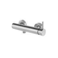Смеситель для душа Newform X-Steel 316 69655X.50.050 выход снизу stainless steel схема 1