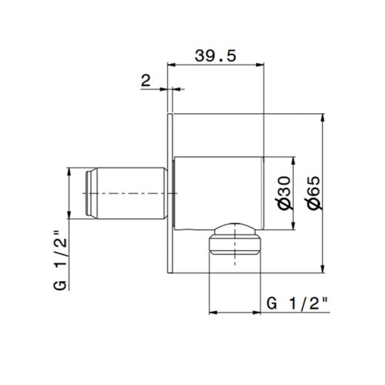 Шланговое подсоединение Newform X-STEEL 316 69699X.50.050 INOX схема 2