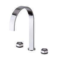 Смеситель для ванны Newform ParkLE 69700 высокий 3 отверстия с донным клапаном схема 1