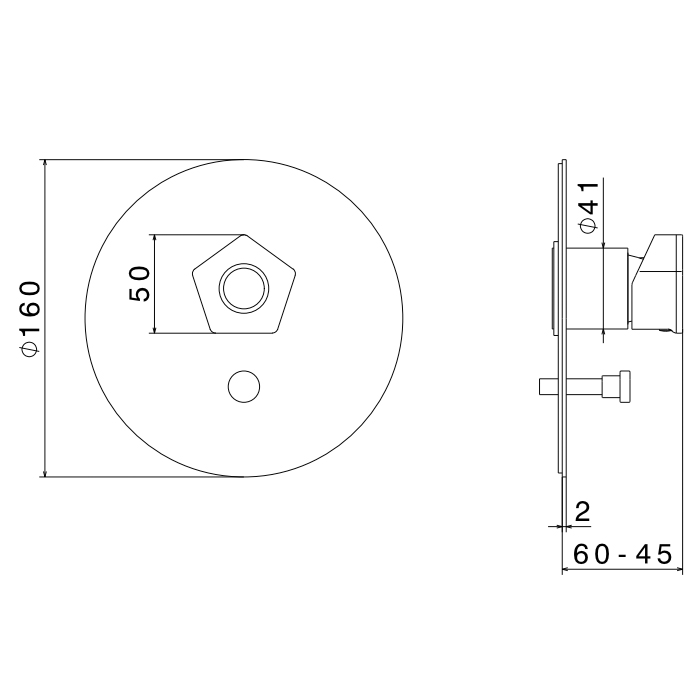 Смеситель для душа Newform ParkLE 69770E встраиваемый на 2 потока ФОТО