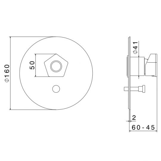 Смеситель для душа Newform ParkLE 69770E встраиваемый на 2 потока схема 3 Смеситель для душа Newform ParkLE 69770E встраиваемый на 2 потока схема 3