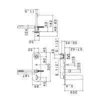 Смеситель для ванны Newform ParkLE 69771 настенный с ручным душем схема 2