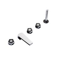 Смеситель Newform ParkLE 69782C на борт ванны 5 отверстий с ручным душем схема 1