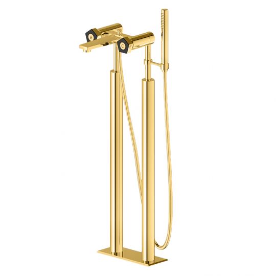 Напольный смеситель для ванны Newform ParkLE 69785C с ручным душем и шлангом 150 см схема 3