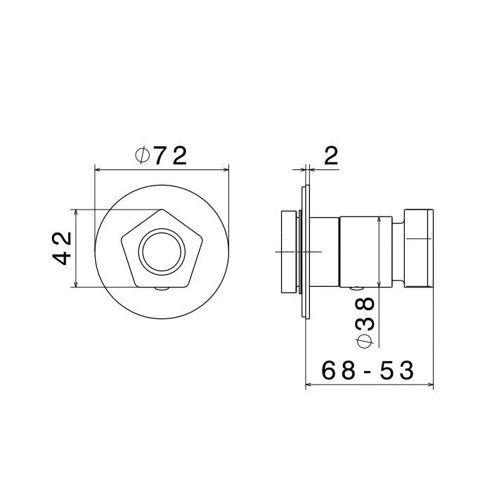 Запорный вентиль Newform ParkLE 69806E настенный ФОТО