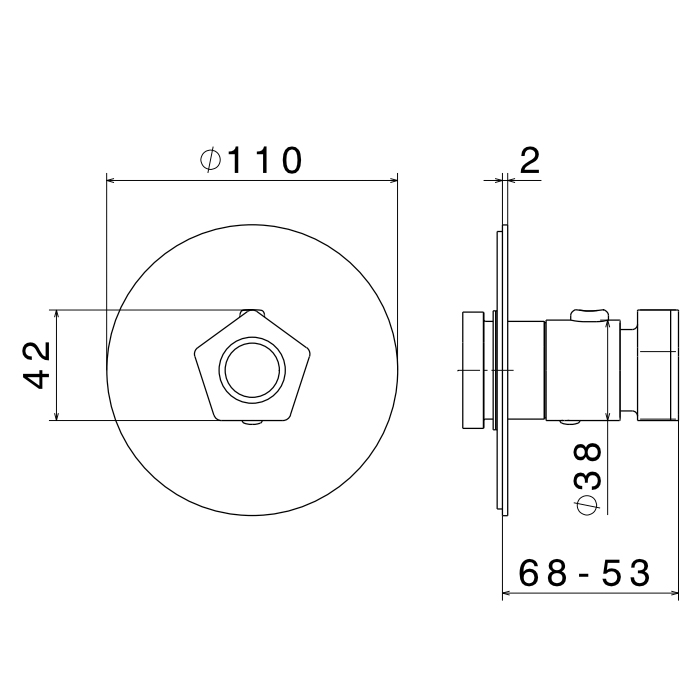 Смеситель для душа Newform ParkLE 69807E термостатический ФОТО